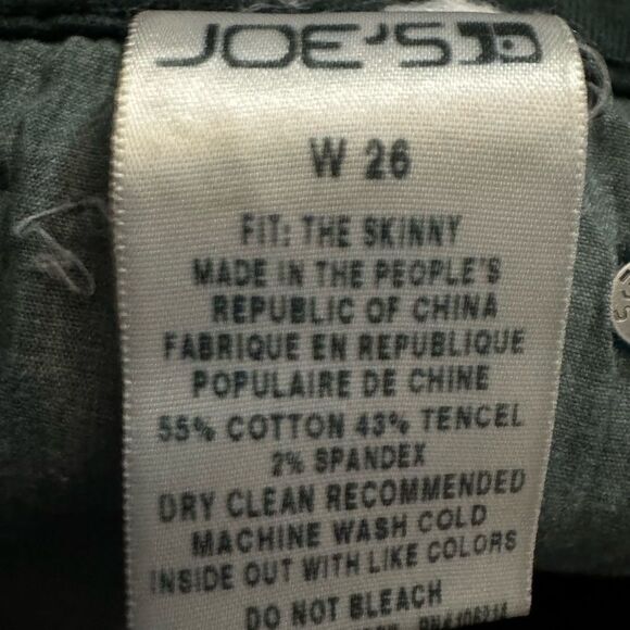 Joe's Jeans The Skinny Envy Green Pants Size 26 - Picture 6 of 6